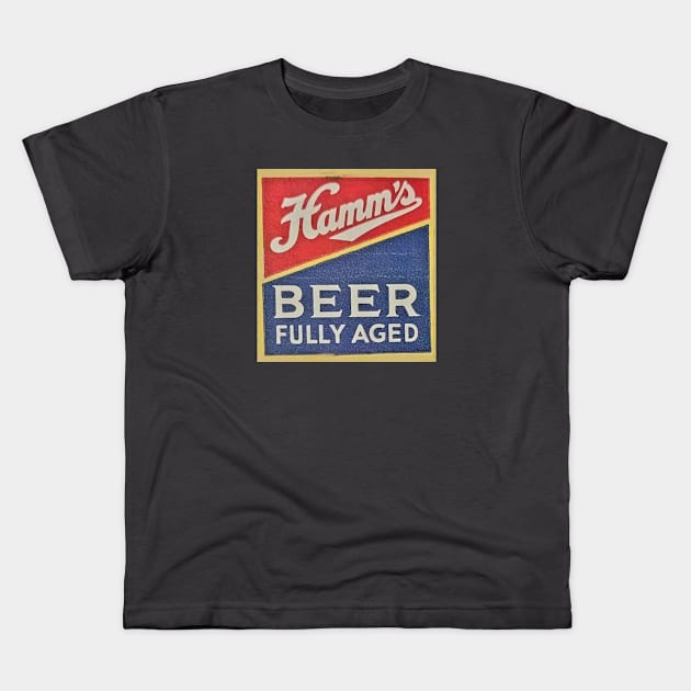 Hamm's Beer Fully Aged Kids T-Shirt by Eugene and Jonnie Tee's